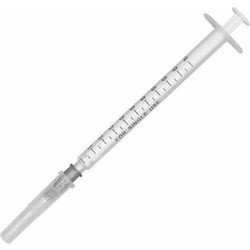 Alfashield Σύριγγες 1ml με Βελόνα 27G 12.7mm 100τμχ