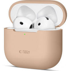 Tech-Protect Θήκη Σιλικόνης για Apple AirPods 4 Εκρού