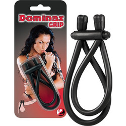 You2Toys Domina's Grip Penis Ring Ρυθμιζόμενο Ελαστικό Δαχτυλίδι Πέους & Όρχεων Σιλικόνης Μαύρο