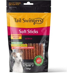 Pet Interest Tail Swingers Soft Sticks with Ostrich 100gr