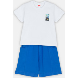 Joyce Παιδικό Σετ για Αγόρι Καλοκαιρινό Λευκό Royal Blue 2512118