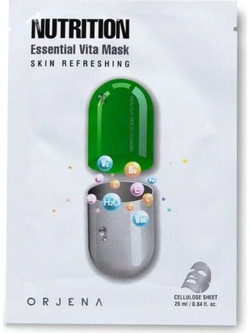 Orjena Nutrition Essential Vita Sheet Μάσκα Προσώπου για Ενυδάτωση & Καταπράυνση 25ml