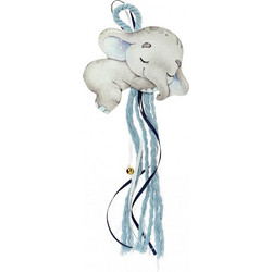 Bellissimo Μπομπονιέρα Βάπτισης Κρεμαστό Ελεφαντάκι από Ξύλο Μ-9