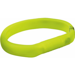 Trixie Flash Light Band Κολάρο Σκύλου Φωτιζόμενο Κίτρινο 1.8x70cm 12685