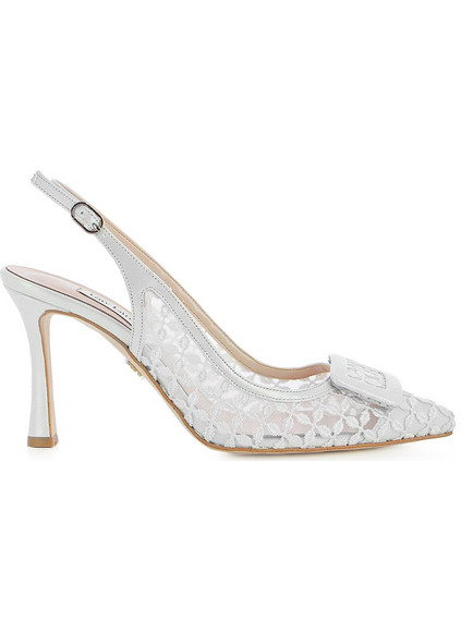 Guy Laroche Γόβες Slingback με Λεπτό Ψηλό Τακούνι Λευκές 94700