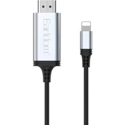 EARLDOM Καλώδιο HDMI Male to Lightning Male 2m Black