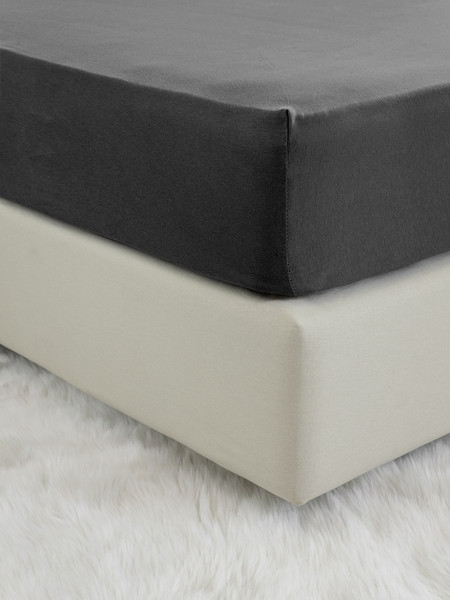 Nima Σεντόνι Μονό Βαμβακερό με Λάστιχο 100x200+40 Tender Black