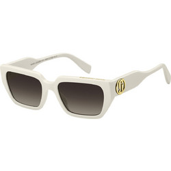 Marc Jacobs MARC809S Γυναικεία Γυαλιά Ηλίου Τετράγωνα Κοκάλινα Λευκά με Μαύρο Φακό