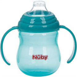 Nuby No-Spill Εκπαιδευτικό Ποτηράκι Aqua 270ml