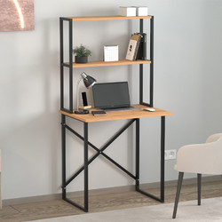 Megapap Pope Γραφείο Ξύλινο με Βιβλιοθήκη 73x52x146cm GP041-0104,1