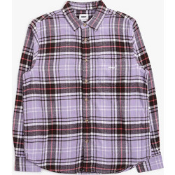 Obey Ανδρικό Πουκάμισο Βαμβακερό Κοντομάνικο Overshirt Μωβ 784841M