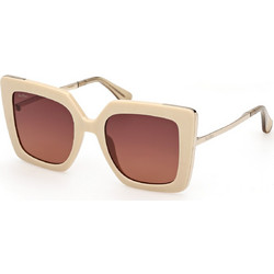 Max Mara MM0051 25F Γυναικεία Γυαλιά Ηλίου Πεταλούδα Κοκάλινα Λευκά με Καφέ Φακό
