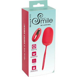 You2Toys Sweet Smile RC & Love Ball Δονητής Egg για Ζευγάρια με Τηλεχειριστήριο Κόκκινος