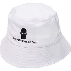 Ghetto Mask Ανδρικό Καπέλο Bucket Υφασμάτινο Λευκό