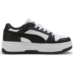 Puma Rebound Femme Low Γυναικεία Sneakers Flatforms Μαύρα Λευκά 402592-02