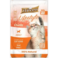 Princess Lifestyle Adult Chunks with Veal 100gr