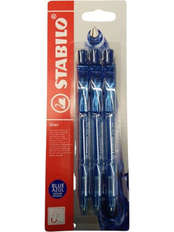 Stabilo 308 Σετ Στυλό Gel 0.38mm Μπλε 3τμχ