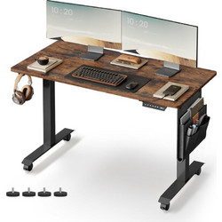 Vasagle Gaming Γραφείο Ξύλινο Ρυθμιζόμενο Ύψος 120x60x120cm LSD172X01