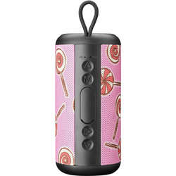 Cellular Line Vertical Sound Sweet Ηχείο Bluetooth 5W με Ραδιόφωνο Πολύχρωμο Ροζ
