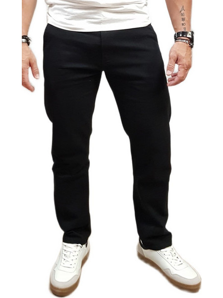 Marcus Ανδρικό Παντελόνι Chino Slim Εφαρμογή Μαύρο 16-200138