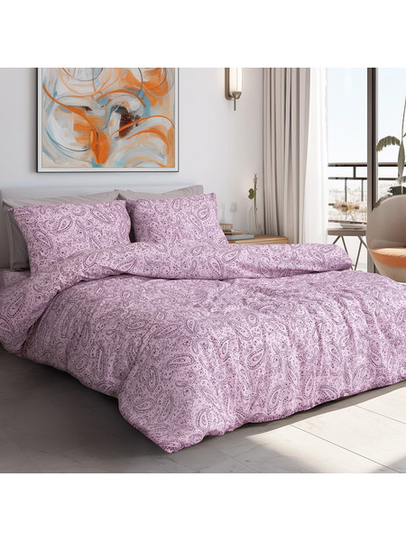 Beauty Home Σετ Σεντόνια Υπέρδιπλα με Λάστιχο 170x200+30 Aelia Art 12257 Λιλά