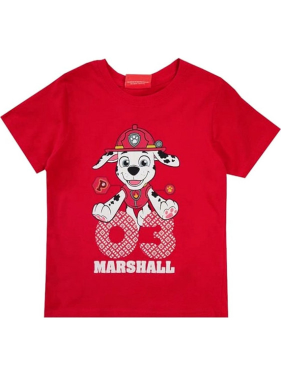 Beboulino Paw Patrol Marshal Παιδικό T-Shirt Κοντομάνικο Κόκκινο 80102470003