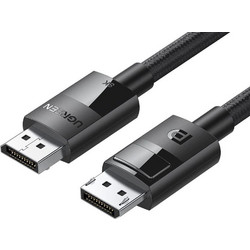 Ugreen Καλώδιο DisplayPort 1.4 to DisplayPort Male Braided 1m Black 80390