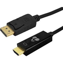 Powertech Καλώδιο DisplayPort 1.2 to HDMI Male 1.5m Black CAB-H187