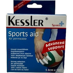 Kessler Sports Aid Ταινία Κινησιολογίας 3.8cm x 10m Λευκή 1τμχ