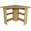 Hanah Home Corner Γωνιακό Γραφείο Ξύλινο με Βιβλιοθήκη 80x80x73.8cm 550ARN2215