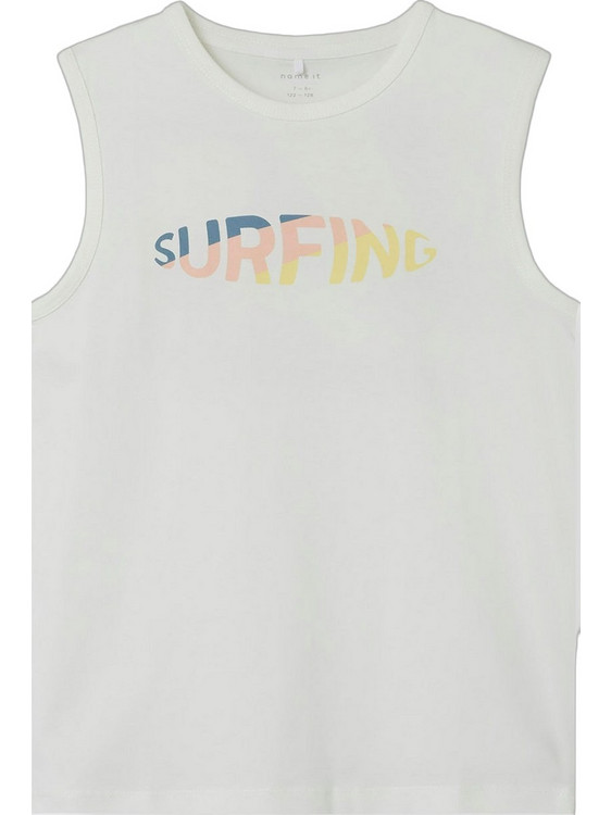 Name It Παιδικό T-Shirt Αμάνικο Λευκό 13242031