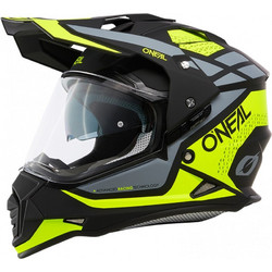 Oneal Sierra R V.24 Fluo Black Grey Yellow Κράνος Μηχανής Motocross