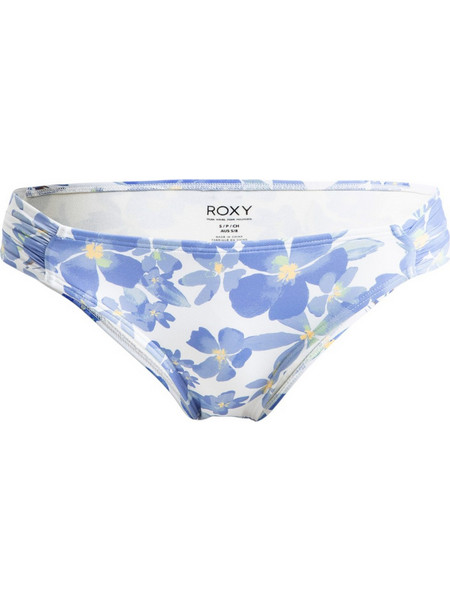 Roxy Beach Classics Bikini Slip Floral Λευκό Γαλάζιο ERJX404982-WBS6