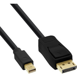 InLine Καλώδιο Mini DisplayPort to DisplayPort Male 2m Black 17132S