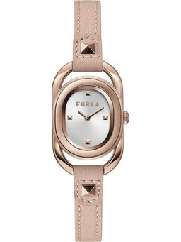 Furla Γυναικείο Ρολόι με Ροζ Δερμάτινο Λουράκι WW00008003L3