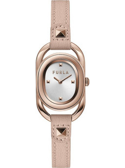 Furla Γυναικείο Ρολόι με Ροζ Δερμάτινο Λουράκι WW00008003L3