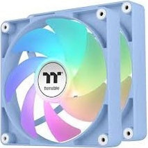 Thermaltake CT140 Case Fan 140mm με Σύνδεση 3-Pin 4-Pin PWM 2τμχ Hydrangea Blue