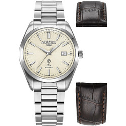 Roamer Elite Ανδρικό Ρολόι Αυτόματο με Ασημί Μεταλλικό Μπρασελέ R970983410520