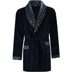 Vamp Χειμωνιάτικη Ανδρική Ρόμπα Fleece Navy Μπλε 21696