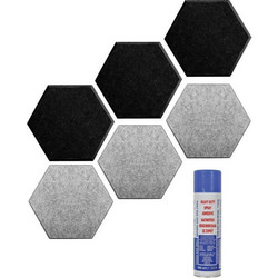 Acustico Audiodesigner PET Hexagon Ηχοαπορροφητικά Πάνελ 20x20cm 6τμχ