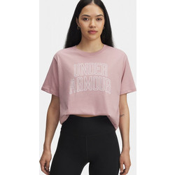 Under Armour Rival OS Campus Tee Γυναικείο Αθλητικό T-Shirt Σομόν 6007883-673