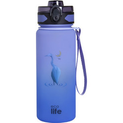 Ecolife Crane Παιδικό Παγούρι Πλαστικό Μωβ 800ml