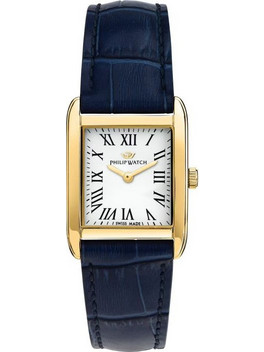 Philip Watch Museum Γυναικείο Ρολόι με Μπλε Δερμάτινο Λουράκι R8251225501
