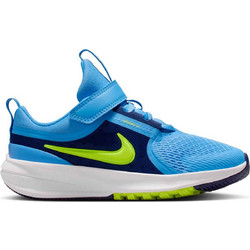 Nike Star Runner 5 Παιδικά Αθλητικά Παπούτσια για Τρέξιμο Γαλάζια Navy Μπλε Lime HF7005-400