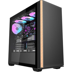 Darkflash DS900WS Black Gaming Midi Tower Κουτί Υπολογιστή RGB με Πλαϊνό Παράθυρο