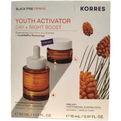 Korres Black Pine Primus Youth Activator Day & Night Boost 30ml + Night Cream 15ml