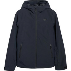 4F Γυναικείο Μπουφάν Χειμωνιάτικο Softshell Μακρύ Μαύρο 4FWAW25TTJAF0807-20S