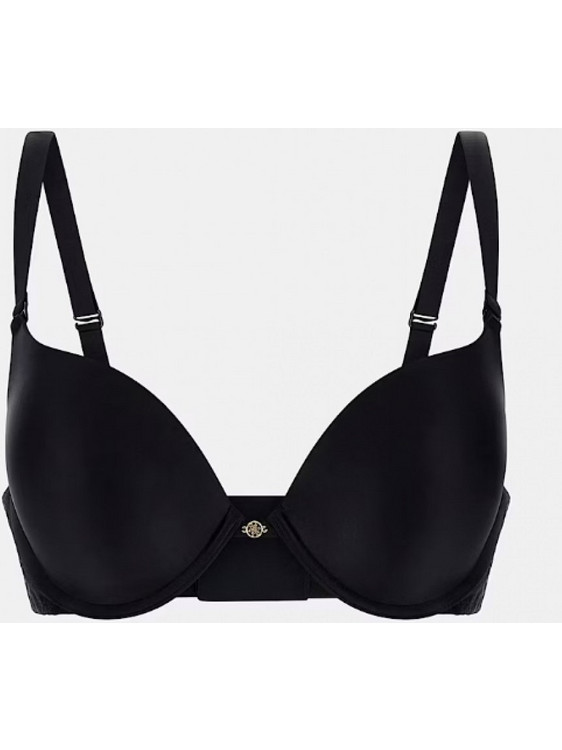 Guess Σουτιέν για Βαθύ Ντεκολτέ Push Up με Μπανέλα Μαύρο O4YC06KCAR0