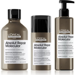 L'Oreal Professionnel Serie Expert Absolut Repair Molecular Σετ Περιποίησης Μαλλιών Serum 250ml + Μάσκα 100ml + Σαμπουάν 300ml