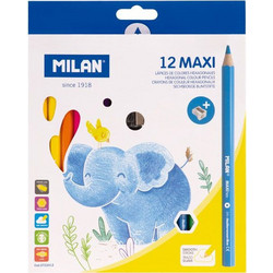Milan Jumbo Ξυλομπογιές Σετ 12τμχ
